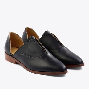 Nisolo Emma d'Orsay Oxford Shoes, Black W8